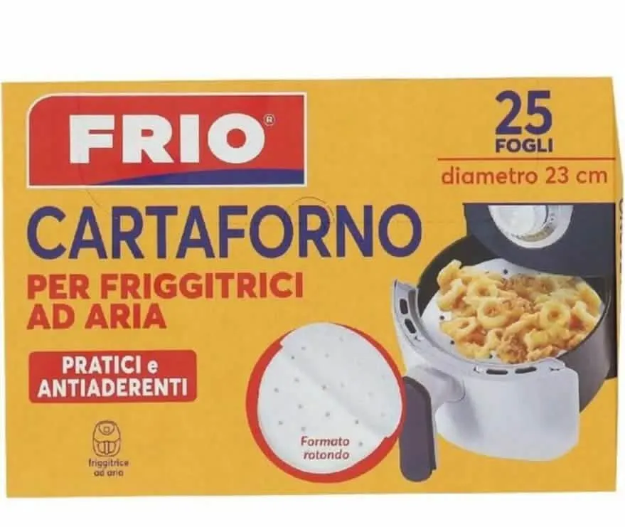 FRIO Carta Friggitrice Aria Tonda 25 Pezzi per la Casa - immagine 1