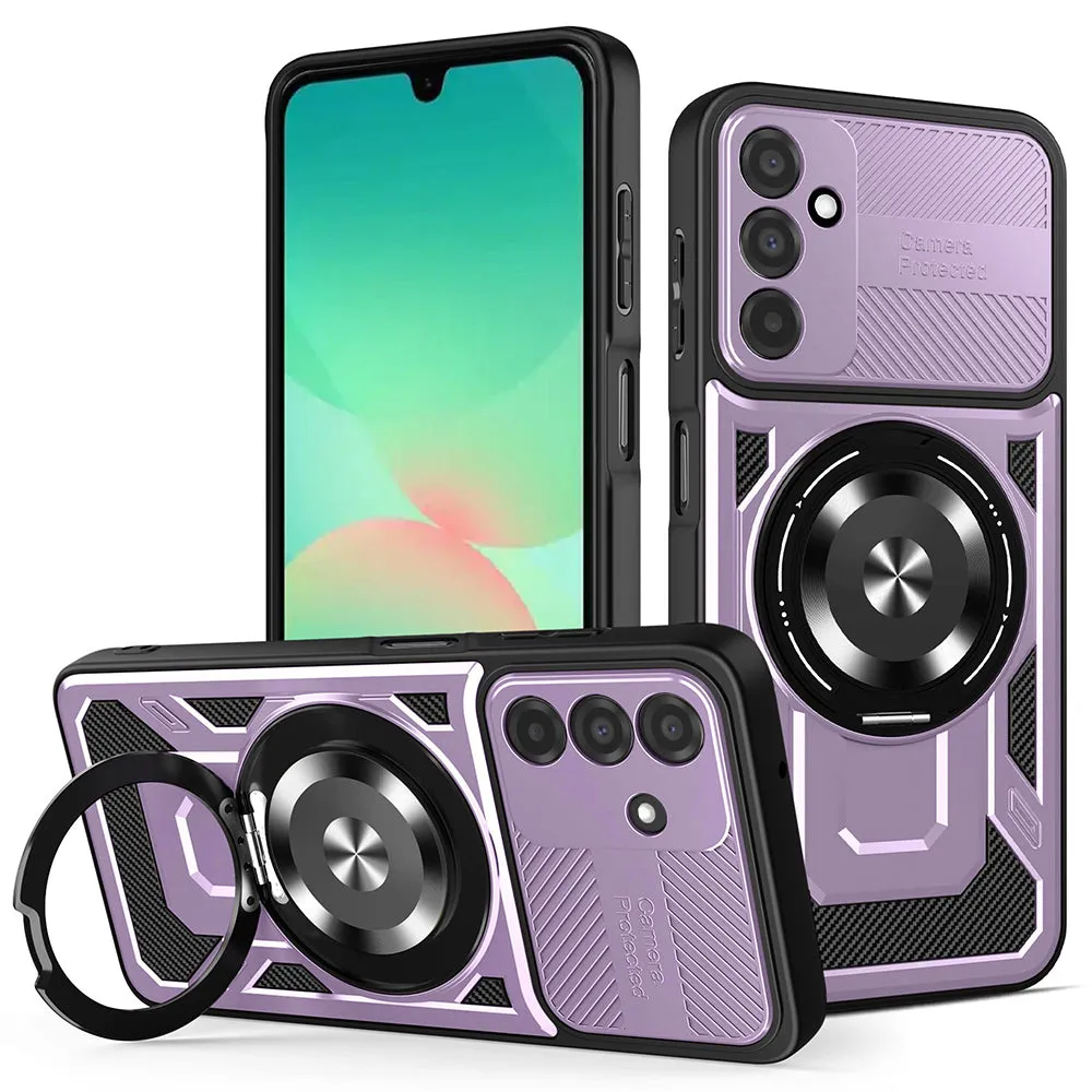 Custodia per Samsung Galaxy A26 A266, Techsuit, RuggedCam, Viola - immagine 1