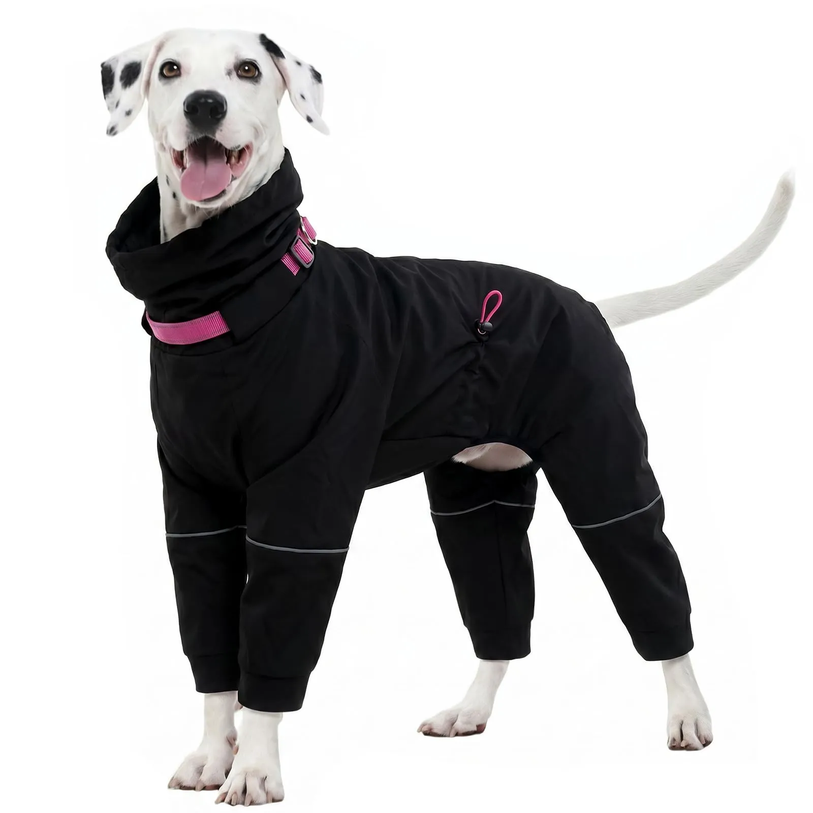 Kuoser Giacca impermeabile per cani con cappuccio e anello a D resistente - immagine 1