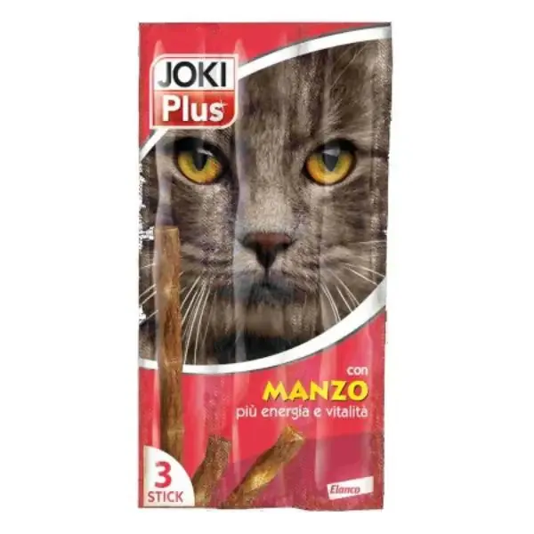 Joki Plus 3 Stick 15 gr snack per gatto Stick al manzo - immagine 1