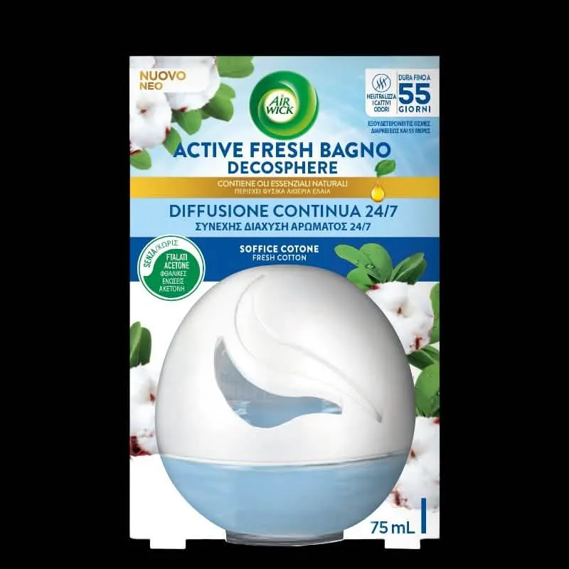 Diffusore Aroma Air Wick Fresh Cotton per Bagno - immagine 1