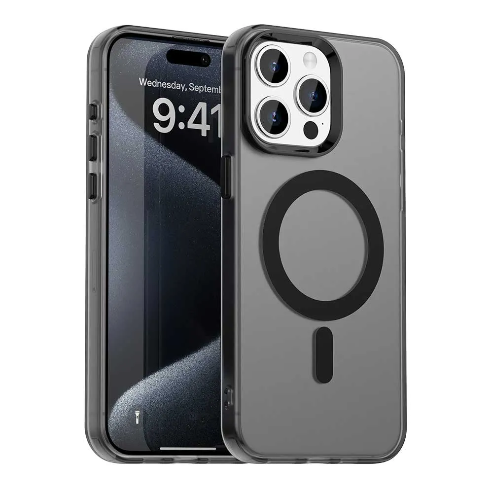 Custodia MagSafe per Apple iPhone 15 Pro, Techsuit, CandyCase, Nera - immagine 1