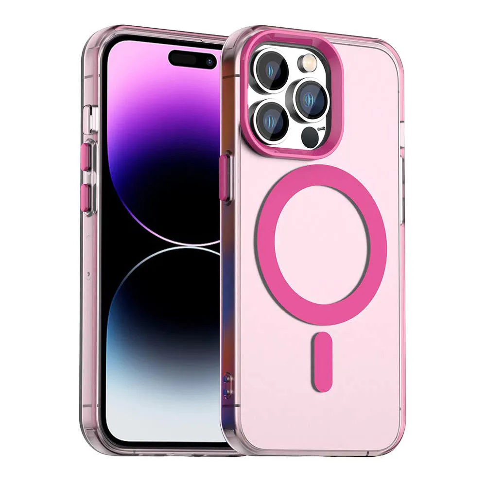Custodia MagSafe per Apple iPhone 14 Pro Max, Techsuit, CandyCase, Rosa - immagine 1