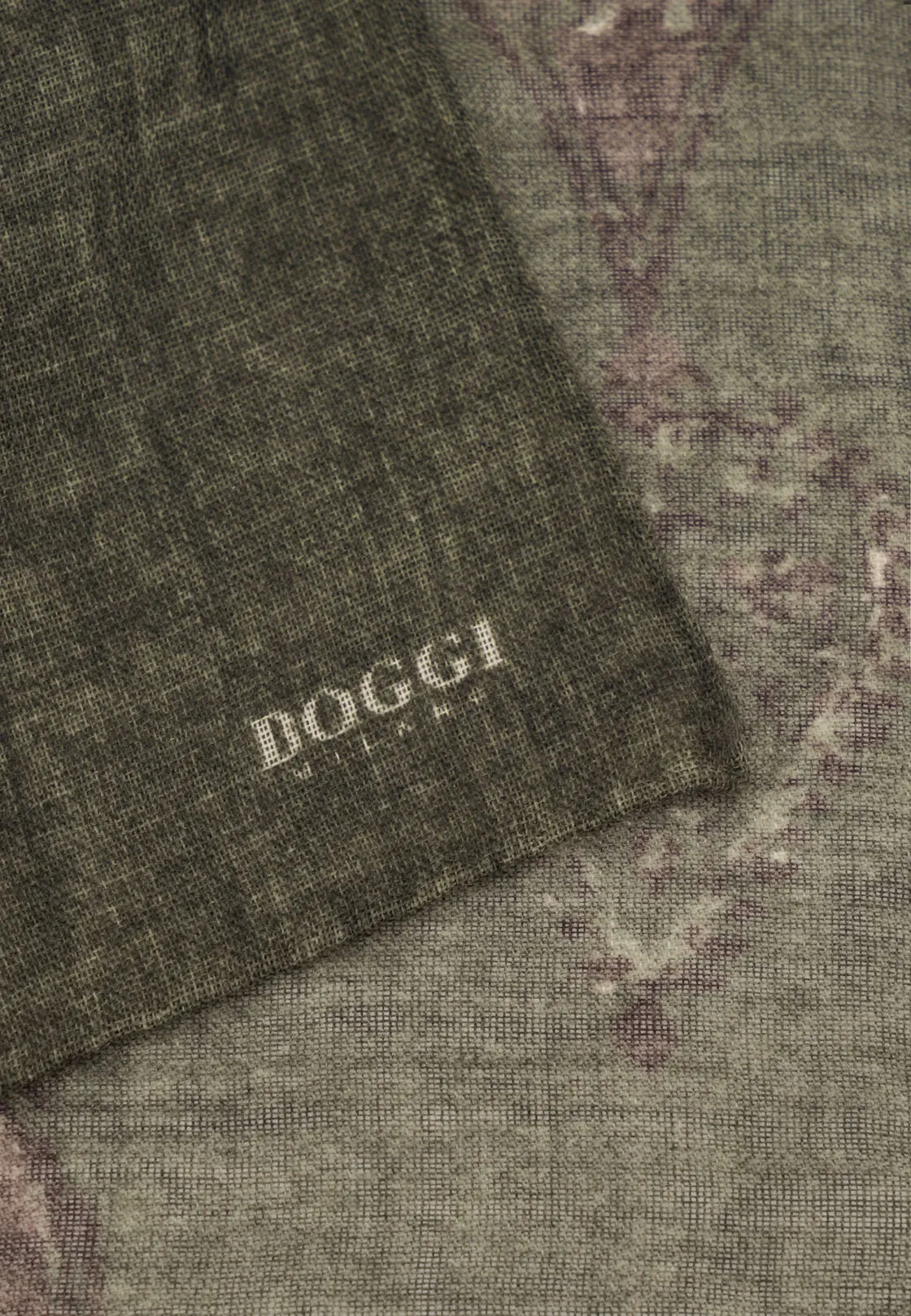 Boggi, Pochette Stampa Macro Fantasia In Lana, Uomo, Verde - immagine 3