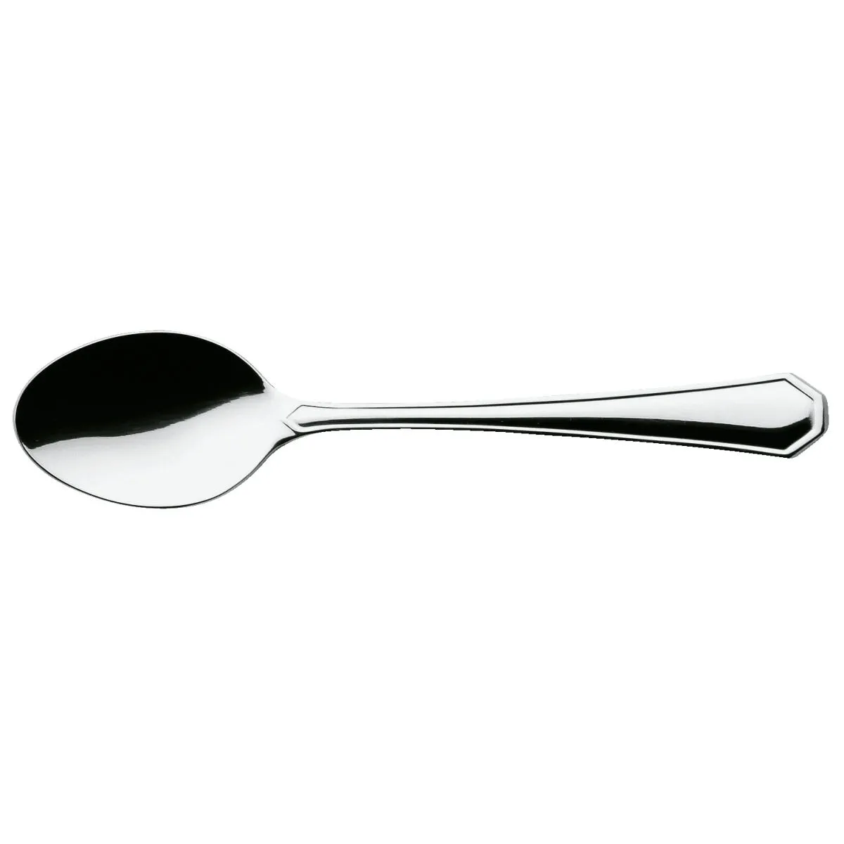 12x PULSIVA Cucchiaino caffè Tunis Basic; 11 cm (L); argento, manico argento; 12 pz. / Pacco - immagine 1