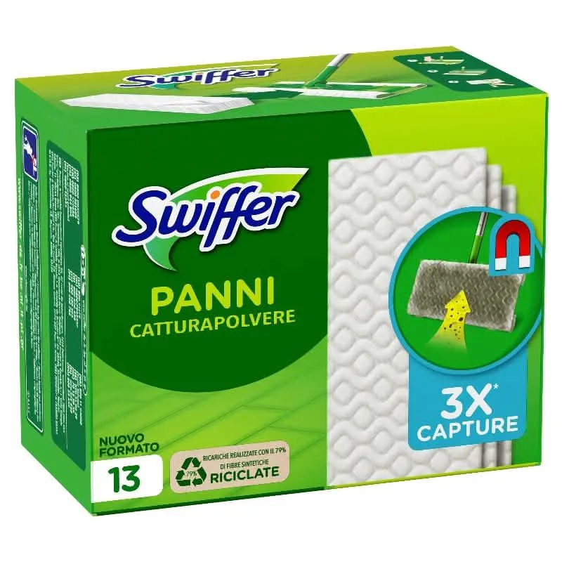 Ricarica Panni Swiffer 3D - 13 Panni per Pulizia Efficace - immagine 1