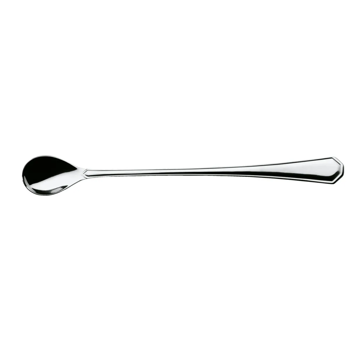 12x PULSIVA Cucchiaio lungo Tunis Basic; 23 cm (L); argento, manico argento; 12 pz. / Pacco - immagine 1