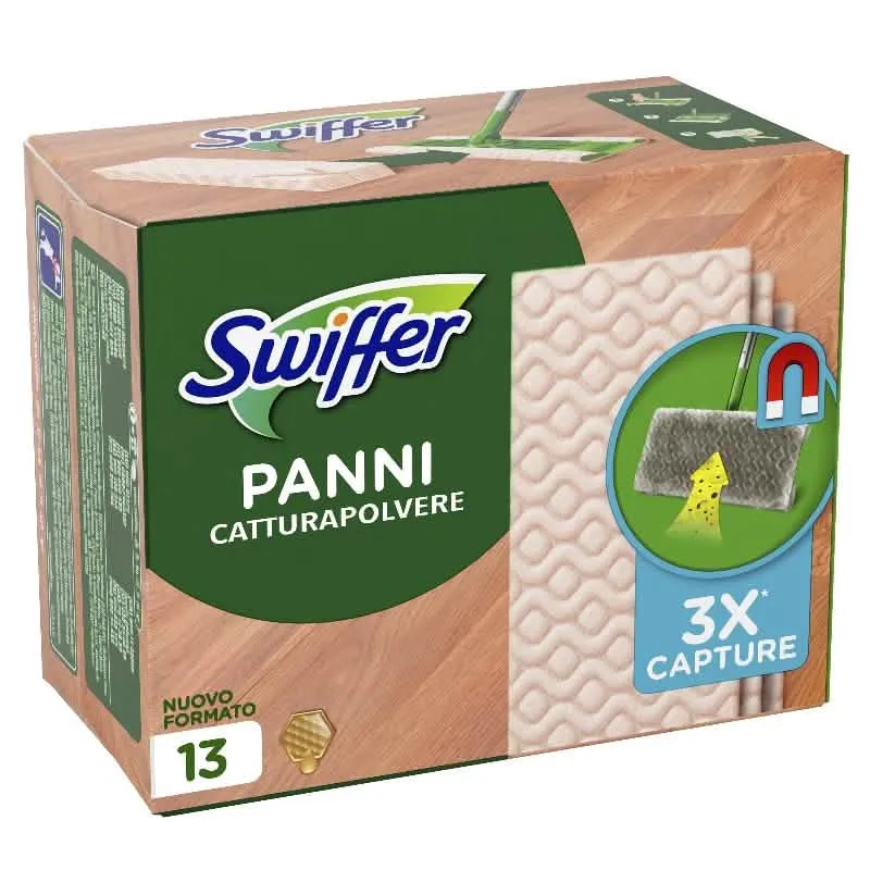 Panni Ricarica Swiffer 3D per Parquet - 13 Pezzi - immagine 1