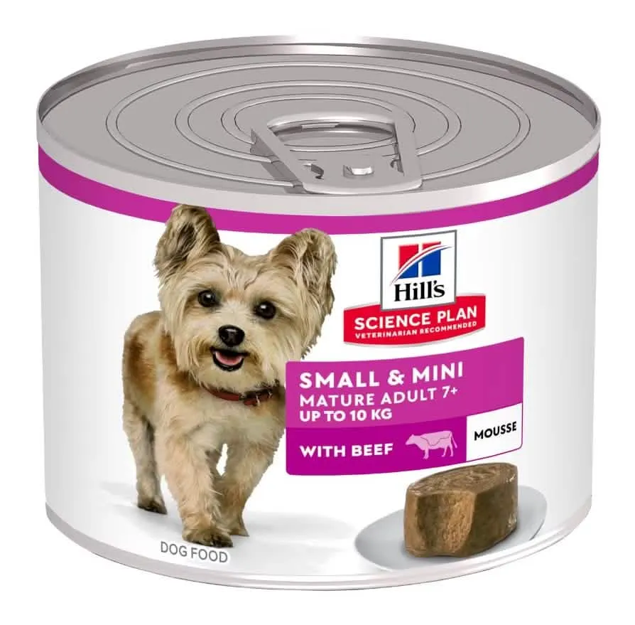 HILLS CANINE MATURE SMALL&MINI MOUSSE MANZO LATTINA 200 GR - immagine 1