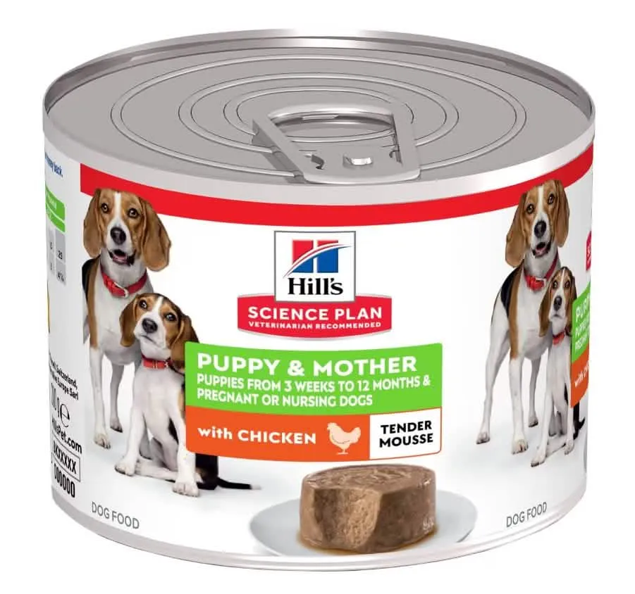 Hills Canine Puppy & Mother Mousse Pollo Lattina 200 gr - immagine 1