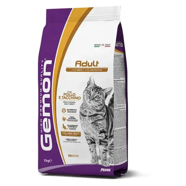 Monge Gemon Adult Cat con Pollo e Tacchino 7 kg - Croccantini per gatti - immagine 1