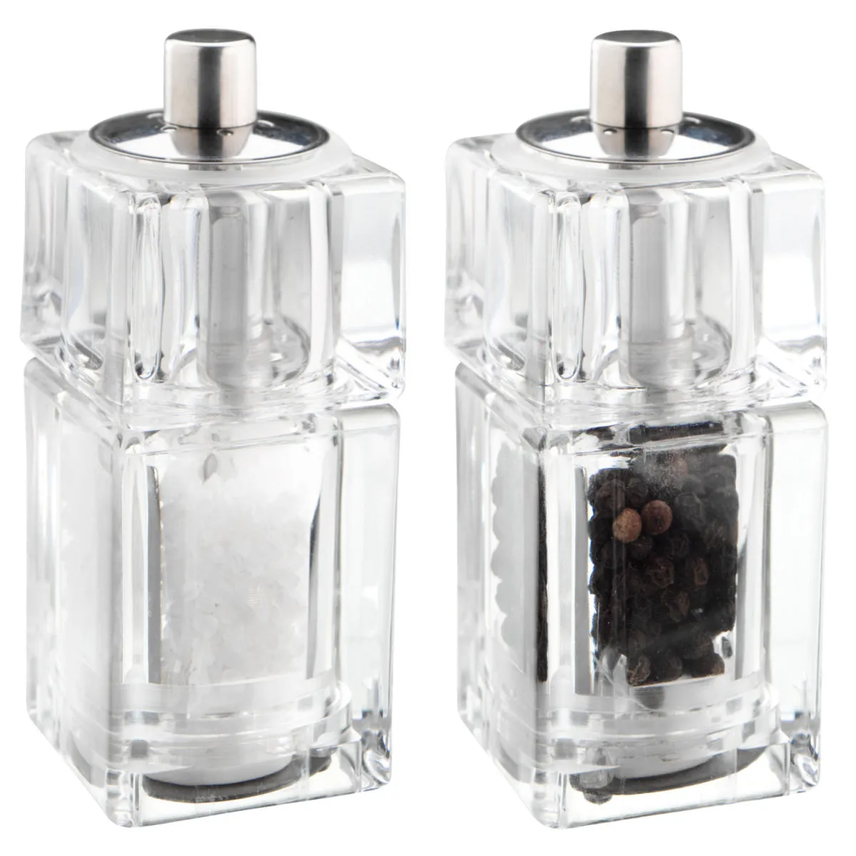 2x VEGA Set macinapepe e macinasale Alma; 25 ml, 3.8x9x3.8 cm (LxHxP); trasparente; 2 pz. / Pacco - immagine 1
