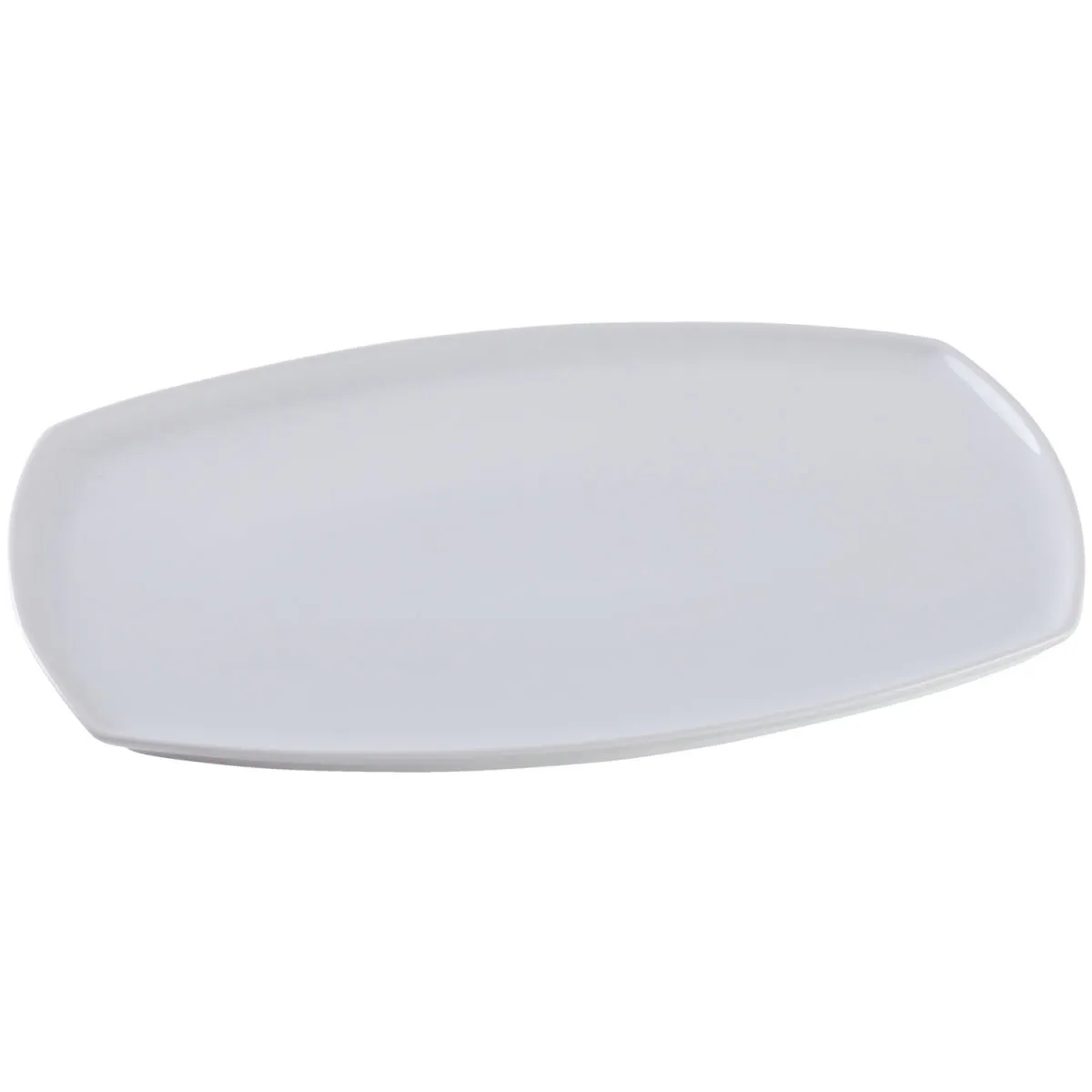 6x PULSIVA Piatto Dunga; 23.5x15.5x1.7 cm (LxLxH); bianco; 6 pz. / Pacco - immagine 1