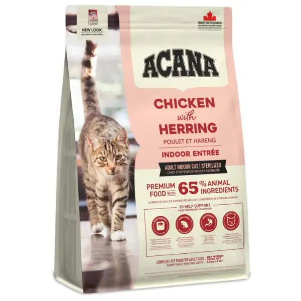 Acana Cat Adult Indoor Entree Pollo e aringa 1,8 kg - Croccantini per gatti - immagine 1