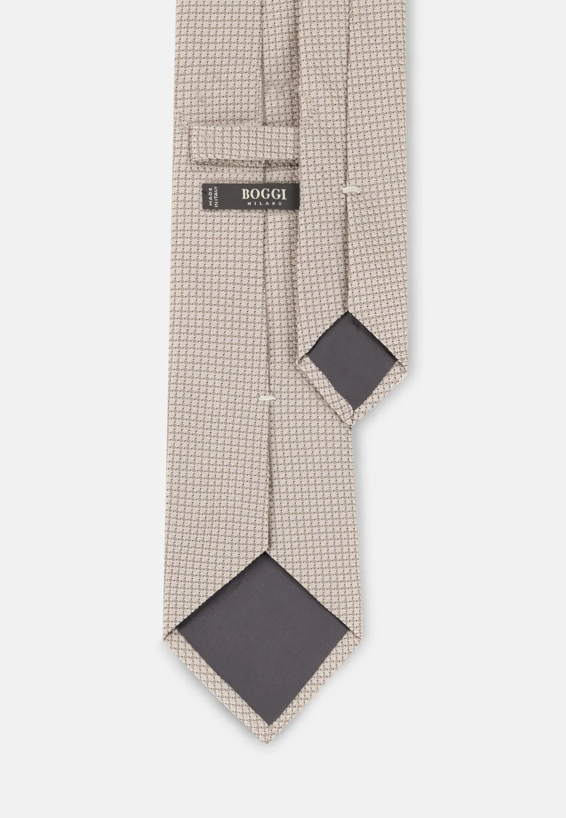 Boggi, Cravatta Cerimonia Jacquard Geometrico In Seta, Uomo, - immagine 3