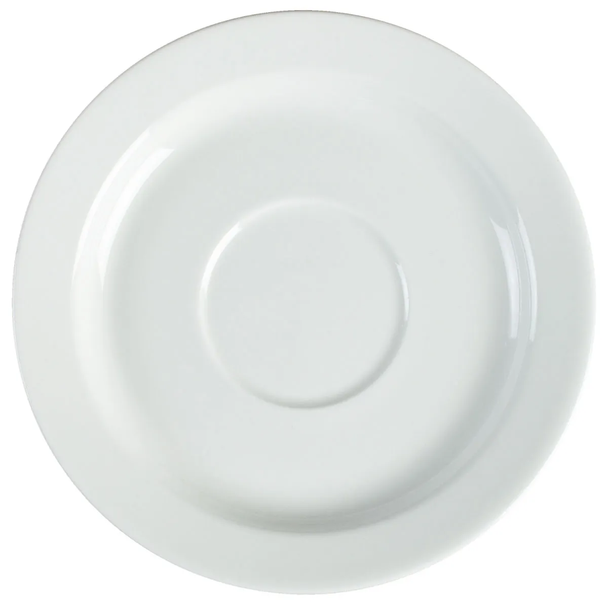 6x PULSIVA Piattino tazza cappuccino Ronda; 15 cm (Ø); bianco; rotonda; 6 pz. / Pacco - immagine 1