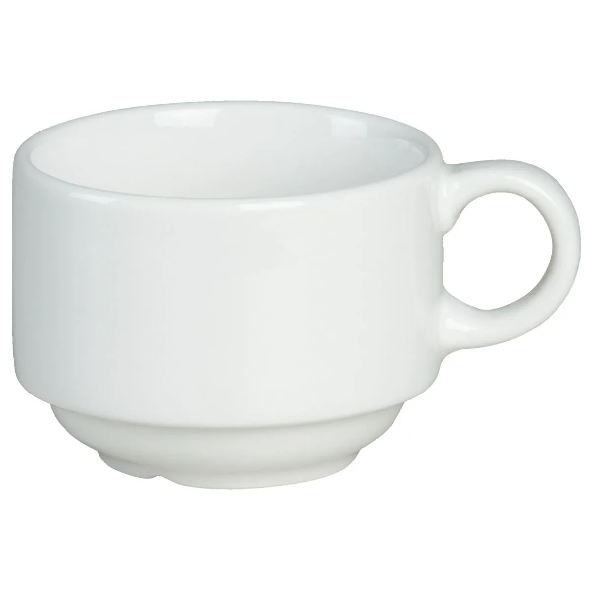 6x PULSIVA Tazza cappuccino Ronda; 190 ml, 8x5.8 cm (ØxH); bianco; rotonda; 6 pz. / Pacco - immagine 1