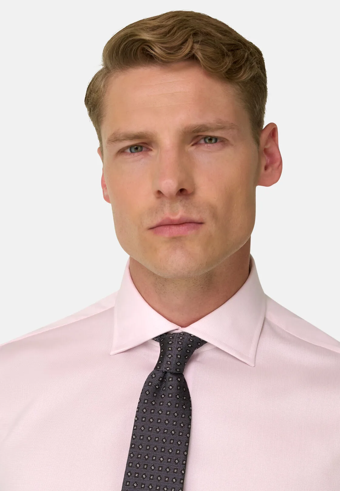 Boggi, Camicia A Quadretti In Cotone Non-iron Regular Fit, Uomo, Rosa, Taglia: 41 - immagine 3