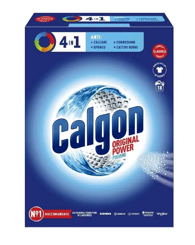 Calgon Polvere 900gr 4 in 1 per un Lavaggio Perfetto - immagine 1
