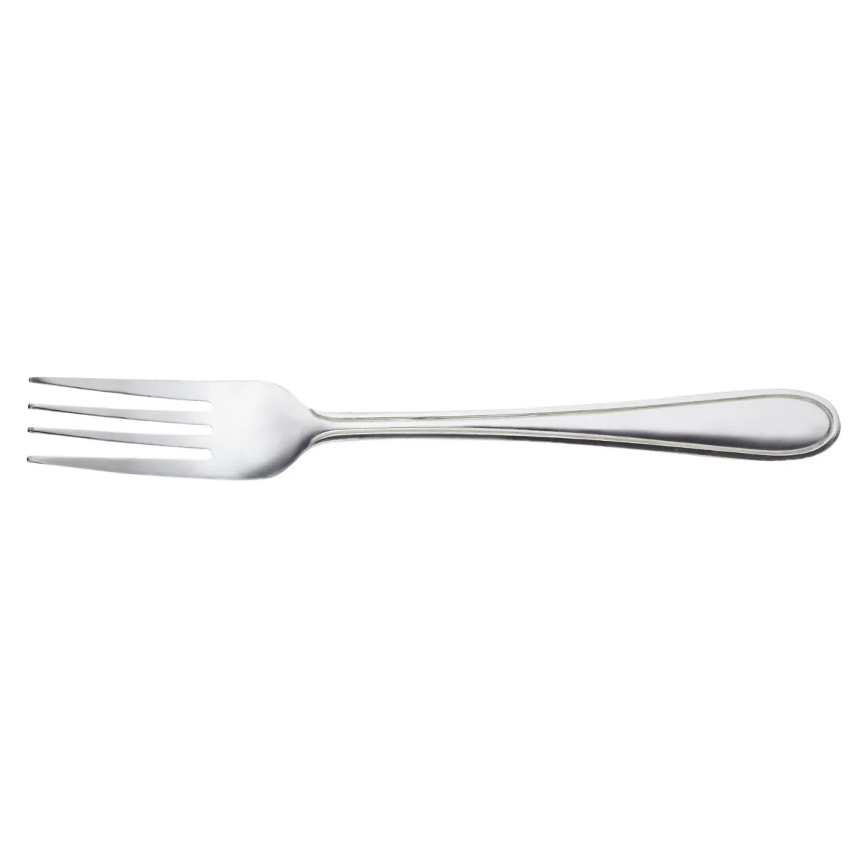 60x PULSIVA Forchetta tavola Aachen; 18.9 cm (L); argento, manico argento; 60 pz. / Pacco - immagine 1