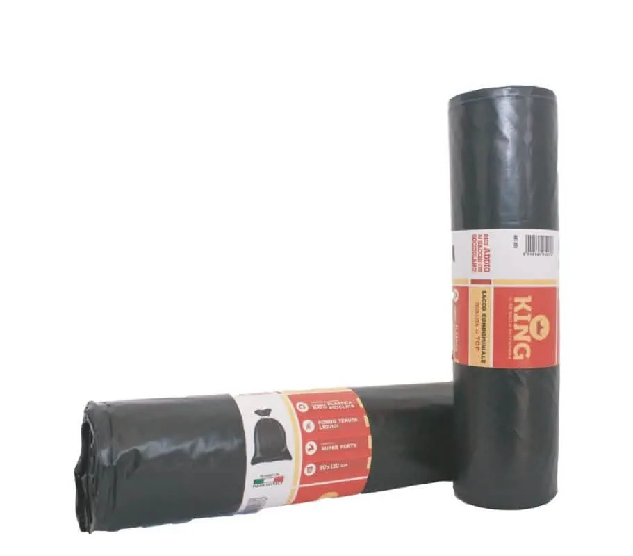 SACC N U TIPO KG 90X120 NEROX10 - Sacco per Rifiuti Resistente - immagine 1