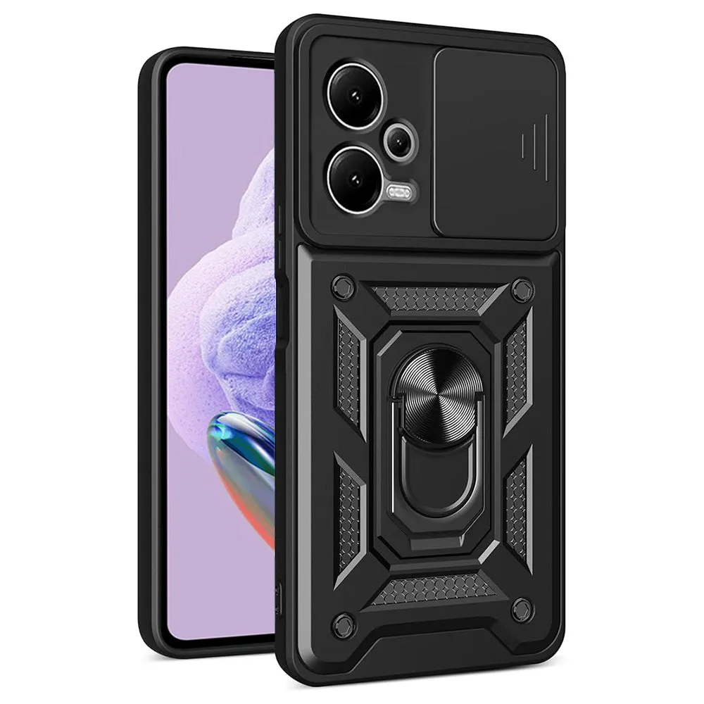 Custodia per Xiaomi Redmi Note 12 Pro+, Techsuit, CamShield, Nera - immagine 1