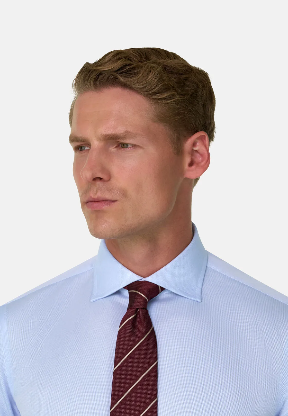 Boggi, Camicia A Quadretti In Cotone Non-iron Regular Fit, Uomo, Azzurro, Taglia: 45 - immagine 3