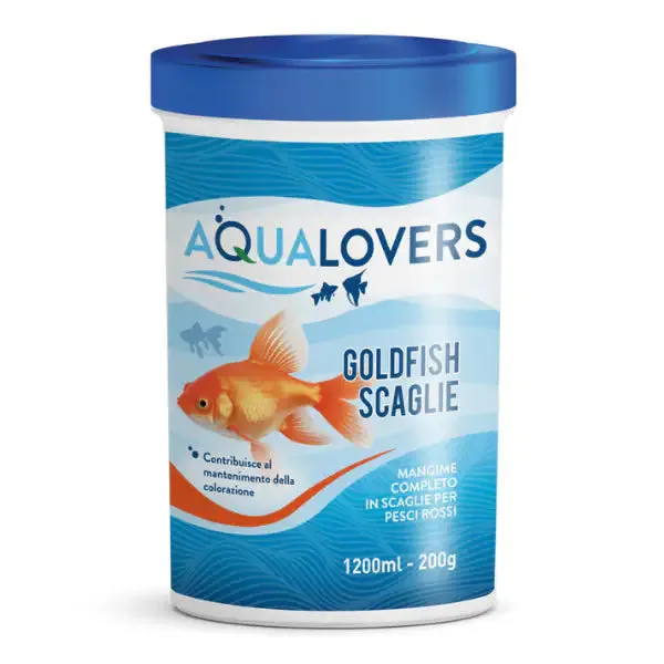 Goldfish Scaglie mangime completo per pesci rossi Aqualovers 200 gr (1200 ml) - immagine 1