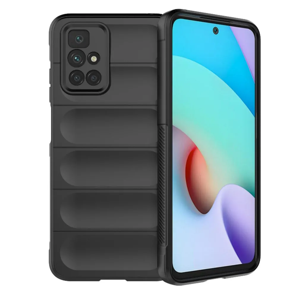 Custodia per Xiaomi Redmi 10 2022 / 10 (2021), Techsuit, Magic Shield, Nera - immagine 1