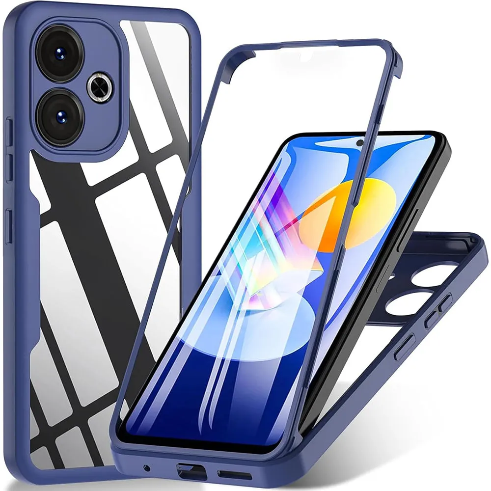 Custodia per Xiaomi Poco M6 4G / Redmi 13, Techsuit, ColorVerse 360, Blu - immagine 1
