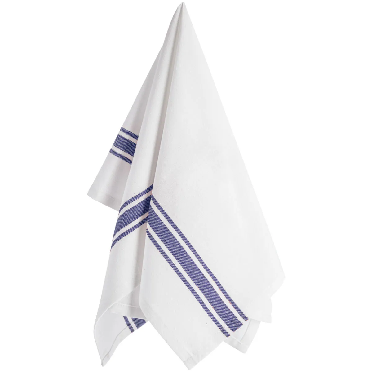 10x PULSIVA Strofinaccio Rügen; 50x70 cm (LxL); bianco/blu; rettangolare; 10 pz. / Pacco - immagine 1