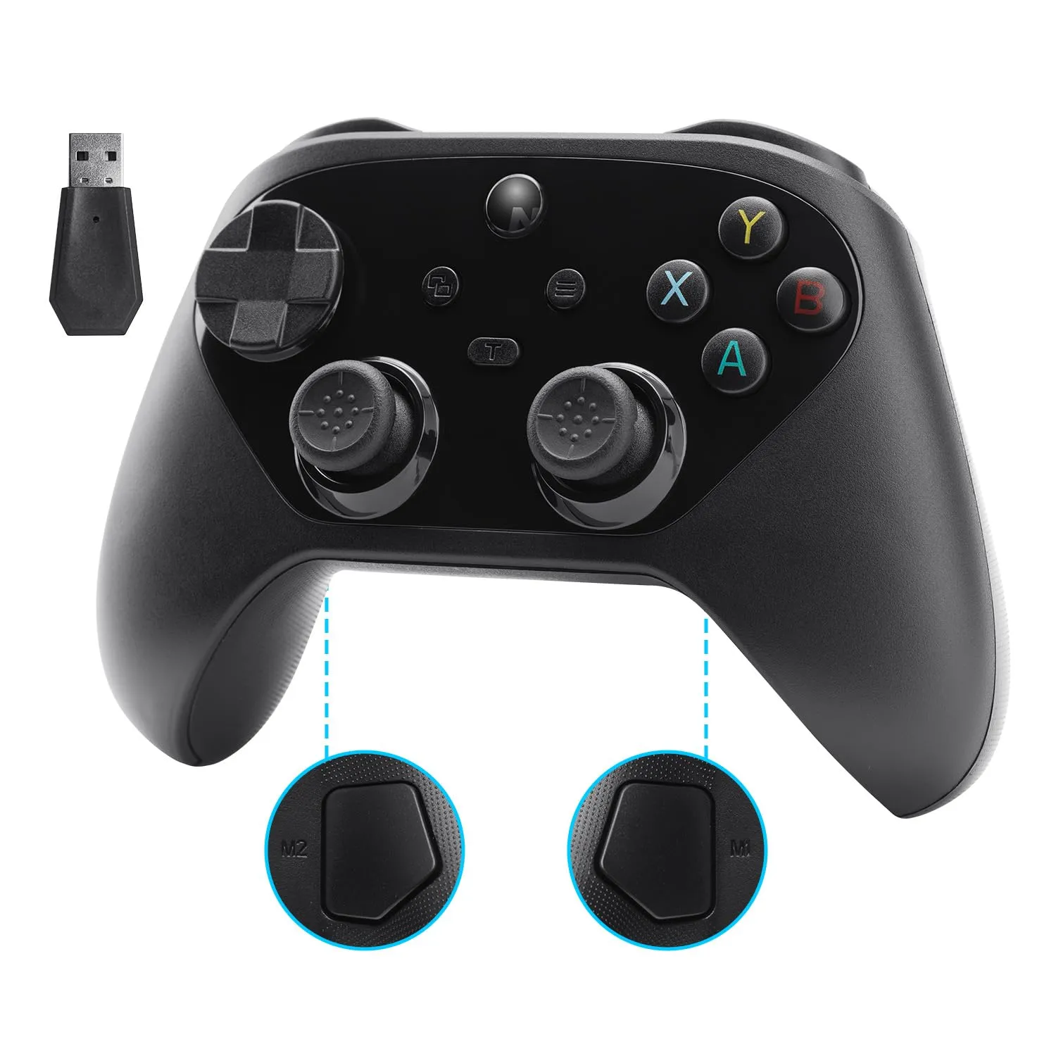 NITHO KARMA Controller Wireless per Switch, Switch 2, PC e Android - Nero - immagine 1