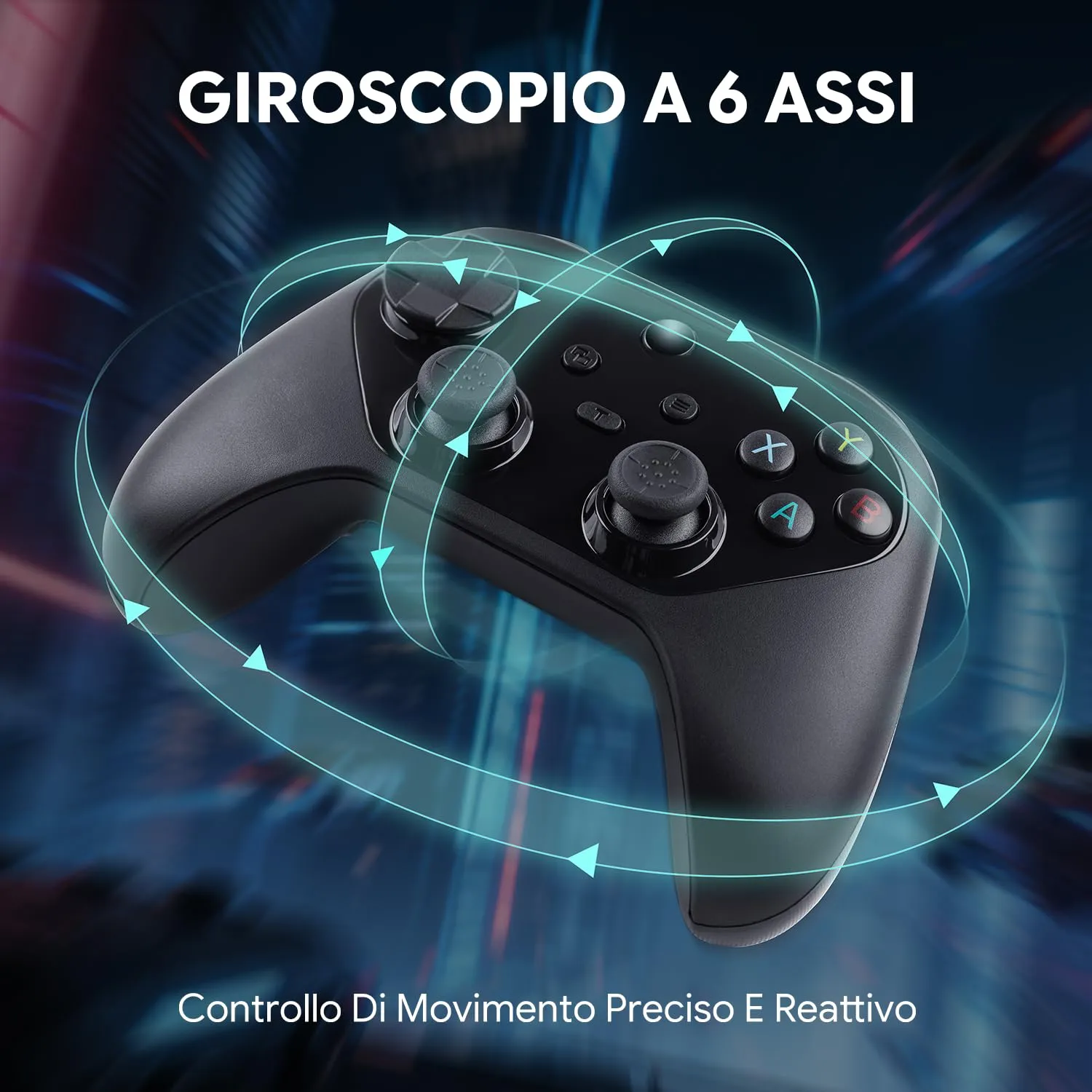 NITHO KARMA Controller Wireless per Switch, Switch 2, PC e Android - Nero - immagine 7