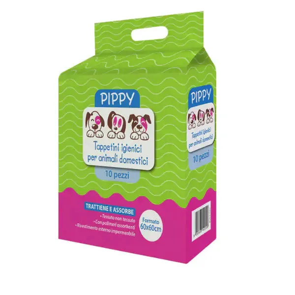 Tappetini igienici per animali domestici Pippy PetUp 10 pezzi 60x60 cm - immagine 1