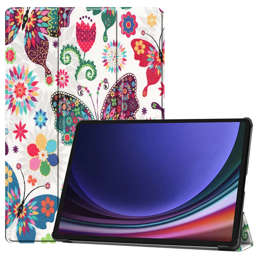 Custodia per Samsung Galaxy Tab S9 FE / Tab S9 / Tab S10 FE, Techsuit, FoldPro Butterfly, Multicolore - immagine 1
