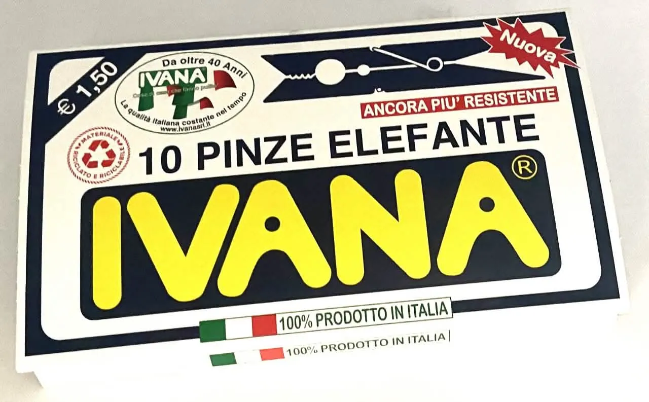 Pinze in Plastica Elefante - Set da 10 Pezzi per la Casa - immagine 1