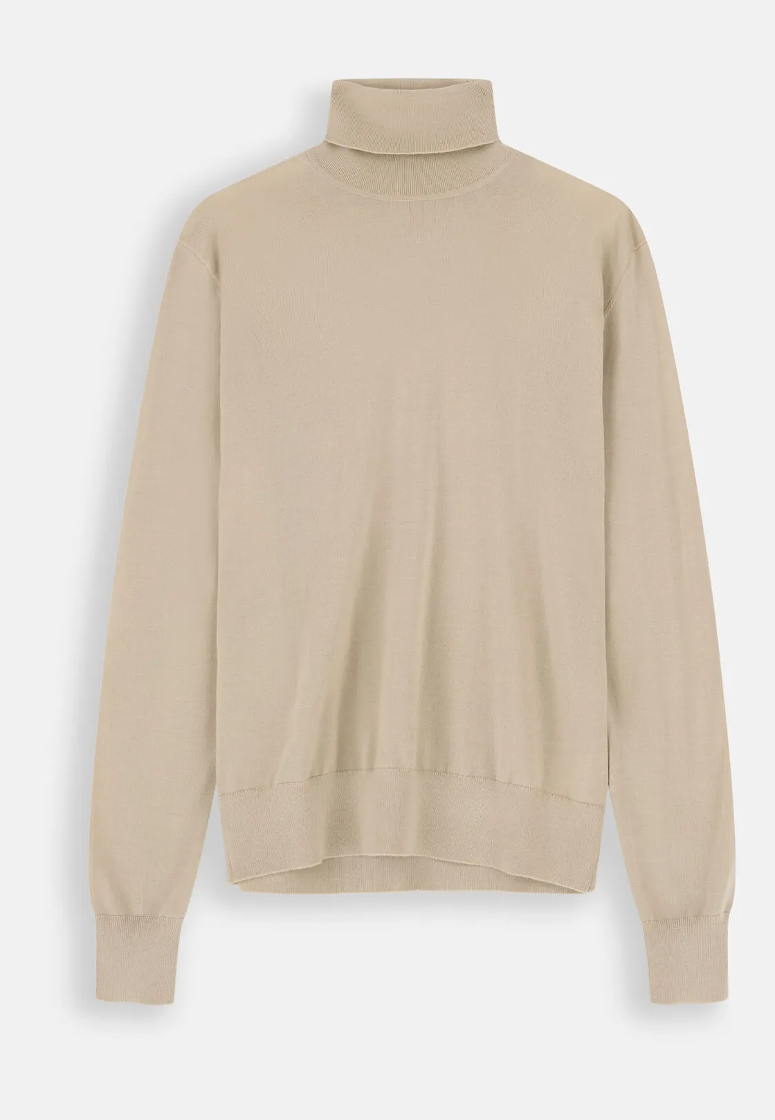 Boggi, Maglia Dolcevita In Lana Merino Seta, Donna, Sabbia, Taglia: XS - immagine 5