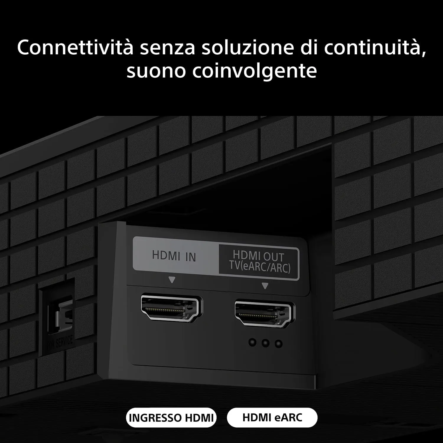 Sony BRAVIA Theatre Bar 7, soundbar singola, 9 altoparlanti, audio surround Dolby Atmos®/DTS:X®, mappatura spaziale del suono a 360°, Voice Zoom 3 per Sony Smart TV, Bluetooth®, HT-A7100, modello 2026 - immagine 8