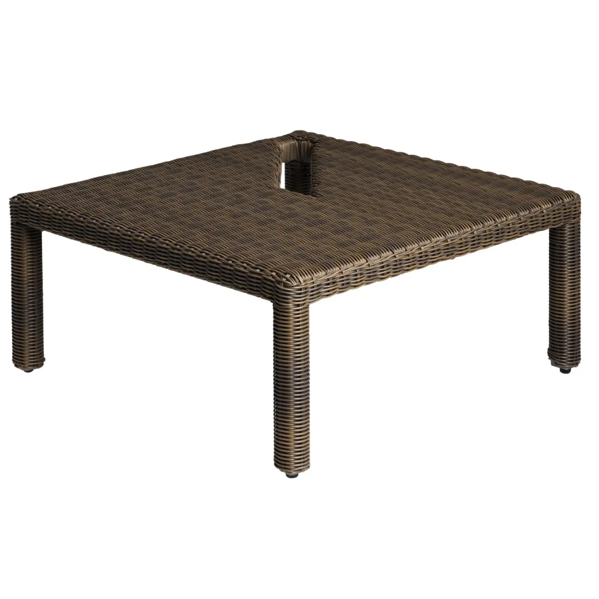 VEGA Tavolo basso/pouf Lika; 69.5x69.5x31 cm (LxLxH); Piano tavolo grigio/marrone, struttura grigio/marrone; quadrata - immagine 1