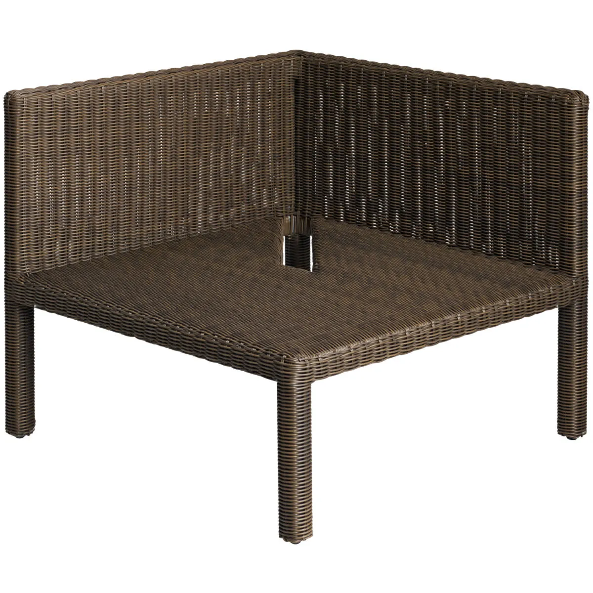 VEGA Elemento ad angolo Lika; 76.5x76.5x64 cm (LxPxH); grigio/marrone - immagine 1