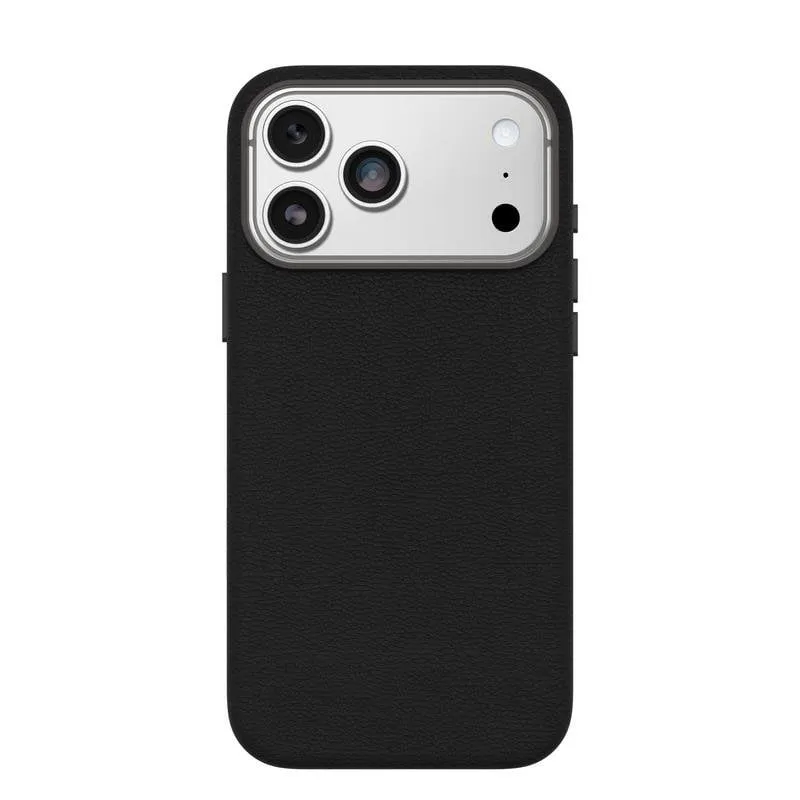 Funda per smartphone OtterBox Symmetry Cactus Leather Cover pelle nera per iPhone 17 Pro Max - immagine 1