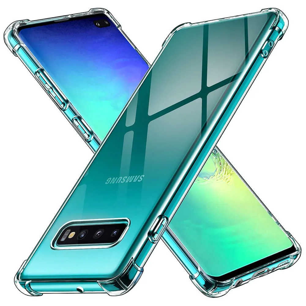 Custodia per Samsung Galaxy S10+ G975, Techsuit, Shockproof Clear, Trasparente - immagine 1