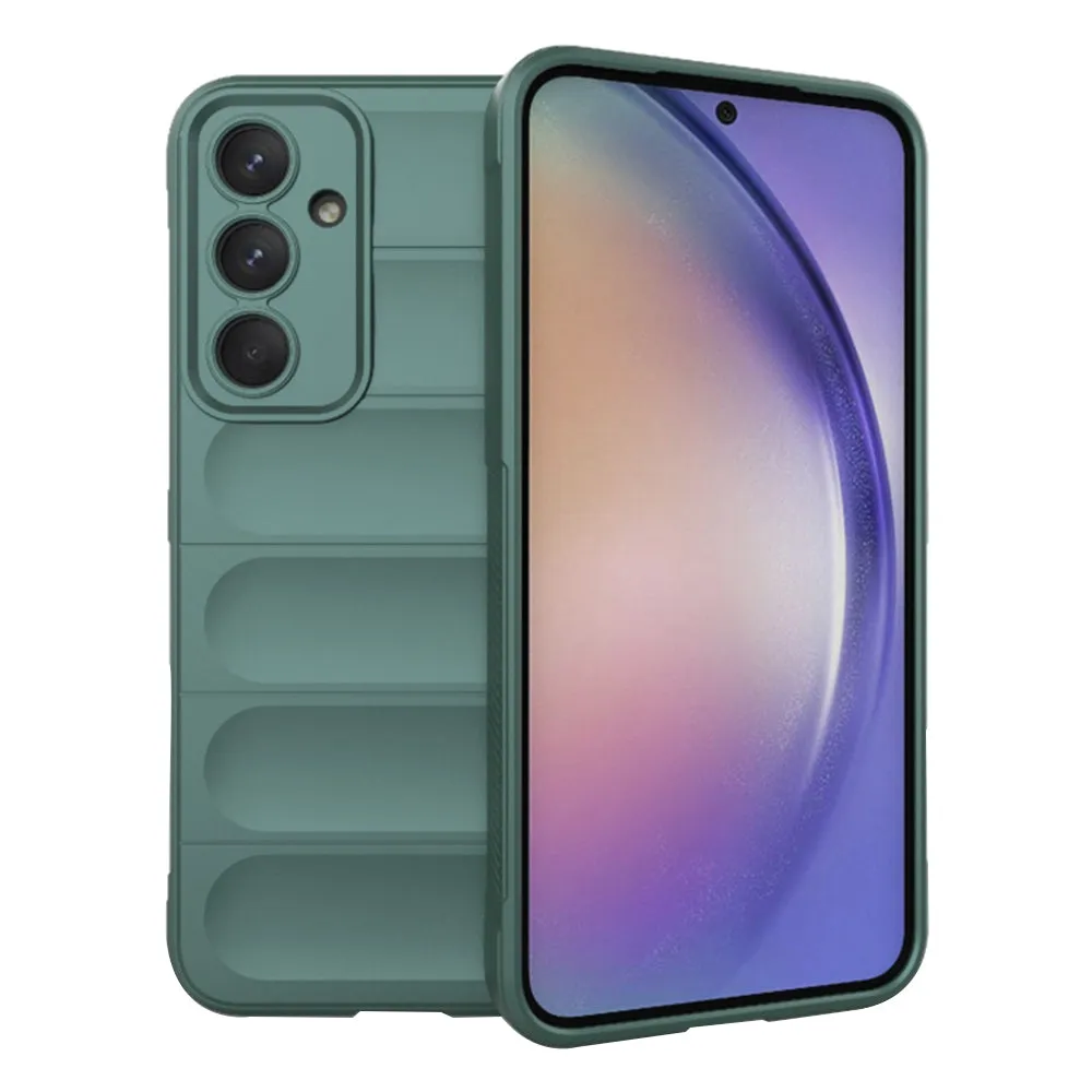 Custodia per Samsung Galaxy A54 A546, Techsuit, Magic Shield, Verde - immagine 1