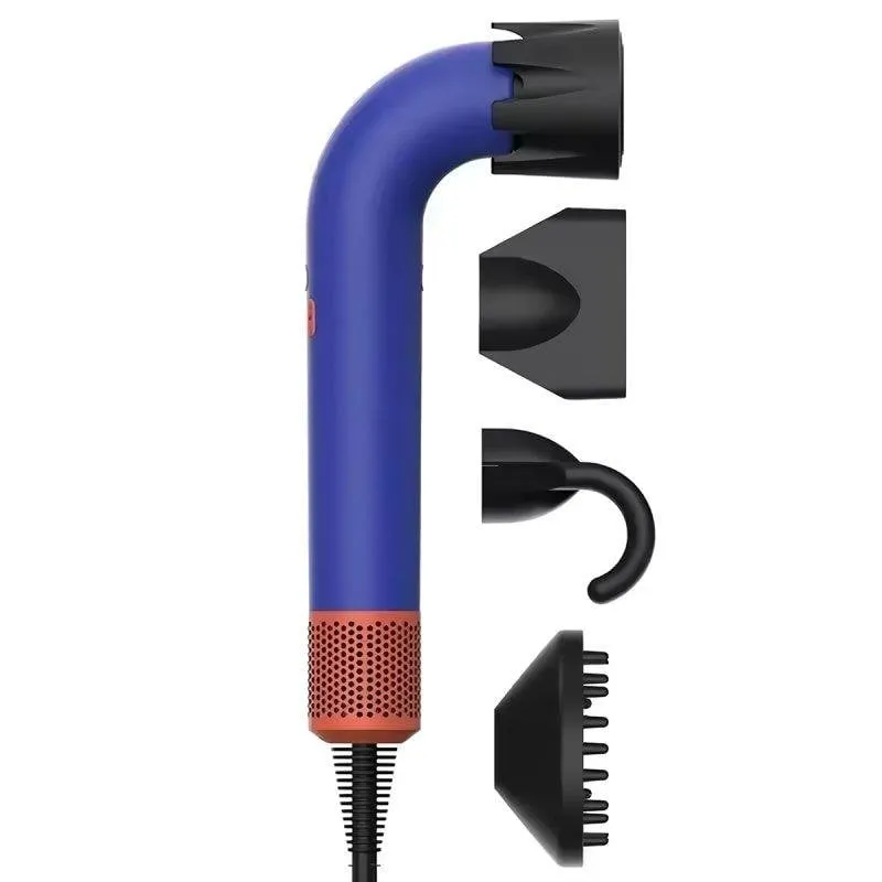 Phon Ionico Klack Secdys Curvo 1400W 5 Accessori Silenzioso Blu - immagine 1