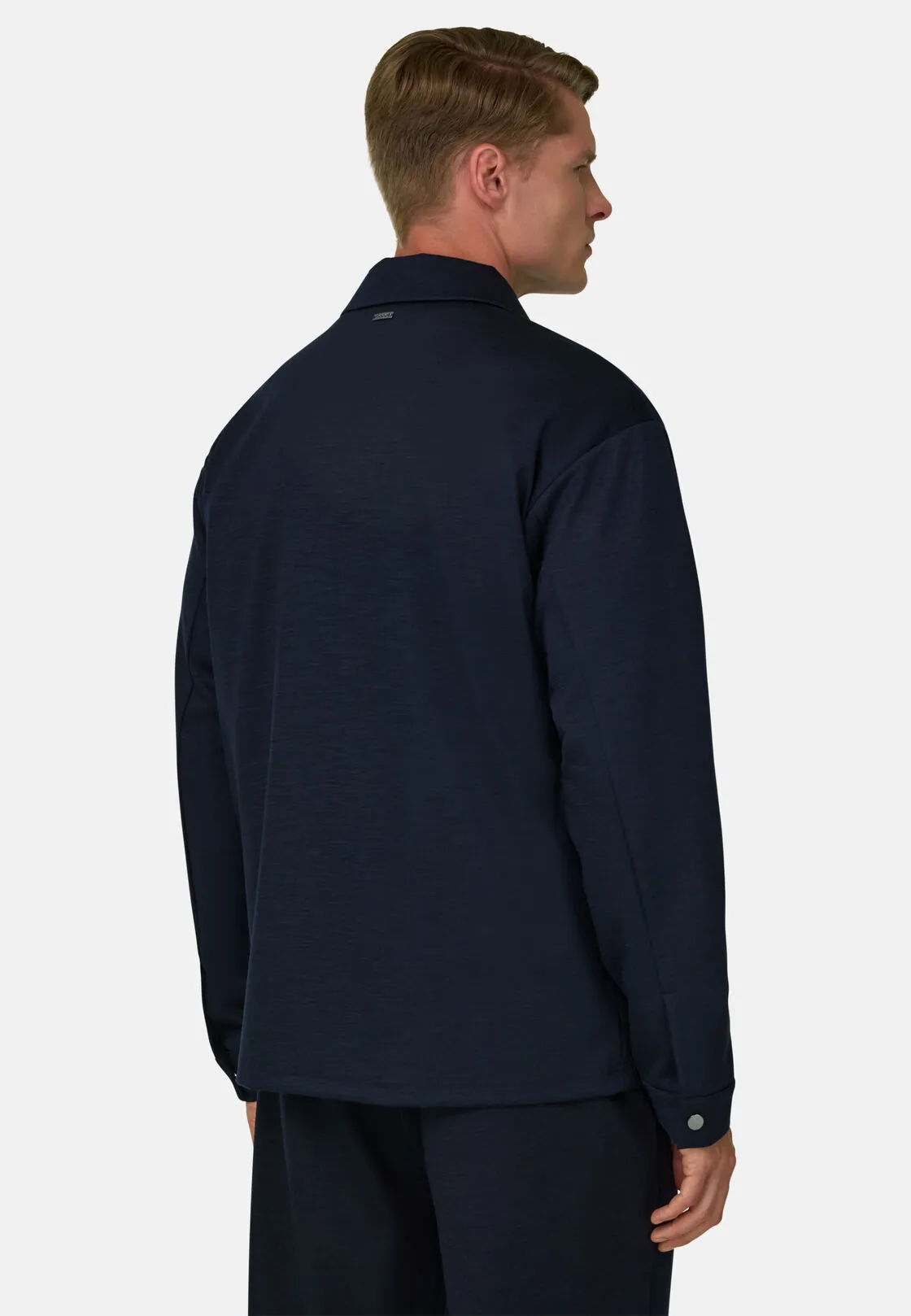 Boggi, Giacca Camicia Wooltech, Uomo, Navy, Taglia: XL - immagine 4