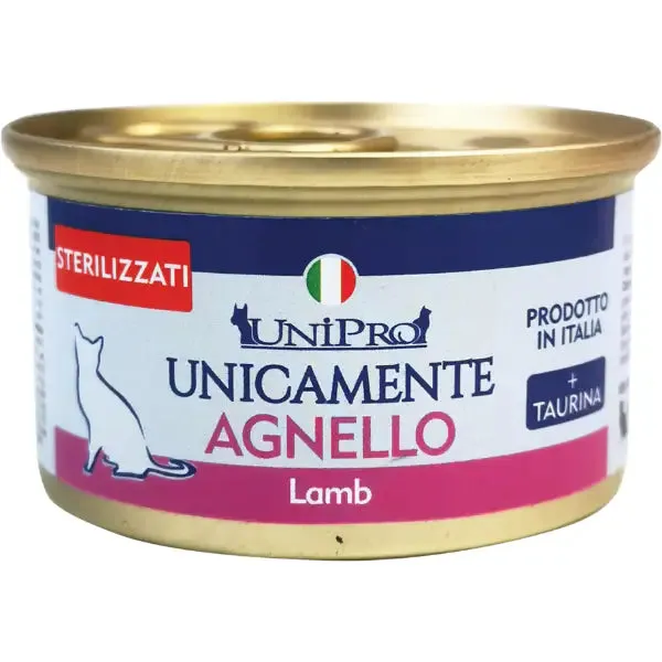 Unipro Unicamente Cat Adult Sterilised 85 gr Agnello - confezione da 24 pezzi - immagine 1