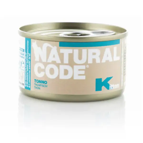 Natural Code Kitten 85 gr Tonno - confezione da 24 pezzi - Cibo umido per gatti - immagine 1