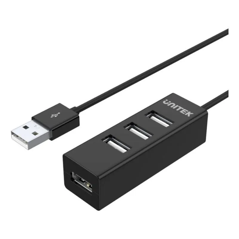 Hub Unitek 4 porte 480 Mbit/s modello Y-2140 Nero 0,8 m - immagine 1