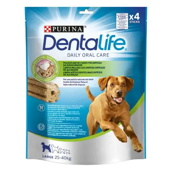 Purina Dentalife Daily Oral Care snack dentali per cani Large 4 Stick - immagine 1