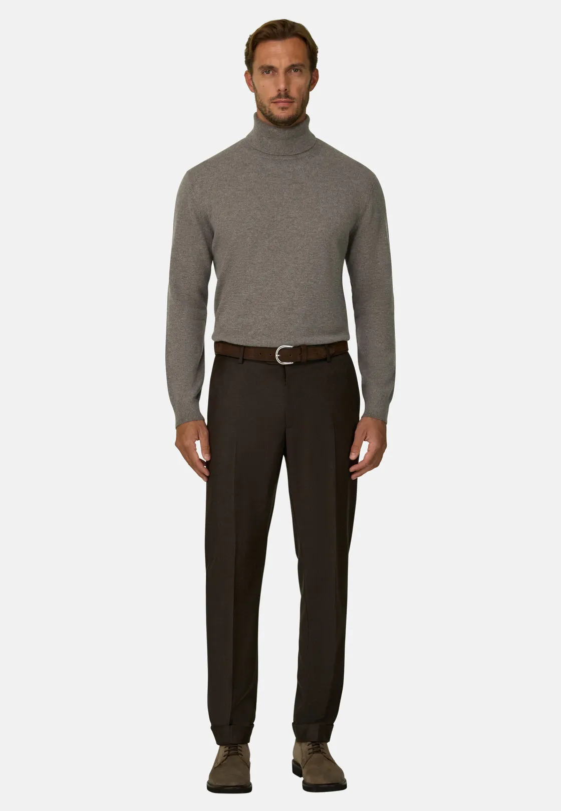 Boggi, Maglia Dolcevita In Cashmere, Uomo, Taupe, Taglia: XL - immagine 2
